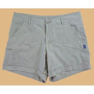 Huk Womens Lightweight Performance Athletic Shorts Small Gray